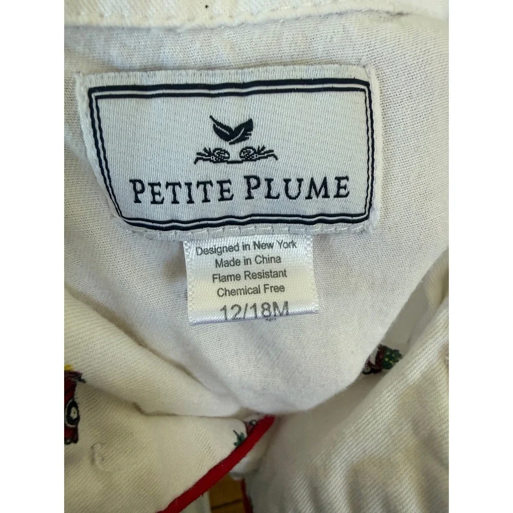 Petite Plume christmas tree on truck pajama set toddler‎